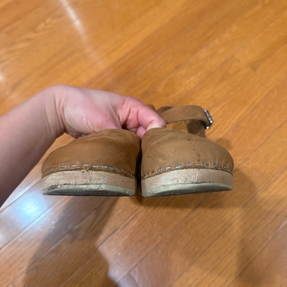 Lotta’s Stockholm Swedish Low Heel Wooden Clogs Sandals Women 40 9 Mary Janes - Picture 7 of 9